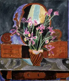 Vase with Irises 1912. Creator: Henri Matisse