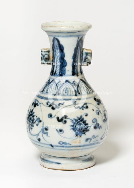 Vase with Loop Handles, Ming dynasty (1368-1644), 15th century. Creator: Unknown.