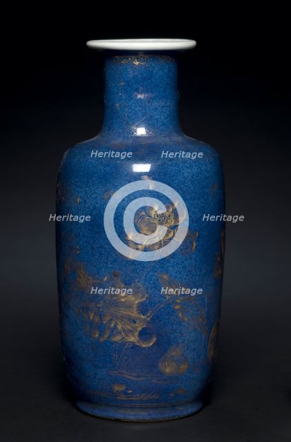 Vase with Lotus Plants, 1662-1722. Creator: Unknown.