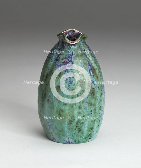 Vase with Pinched Neck, France, c. 1900. Creator: Pierre-Adrien Dalpayrat.