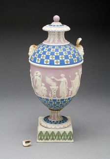Vase with Sacrifice to Ceres, Burslem, c. 1800. Creator: Wedgwood
