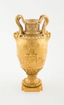 Vase with Sacrifice Scene, France, Early to mid 19th century. Creator: Ferdinand Barbedienne