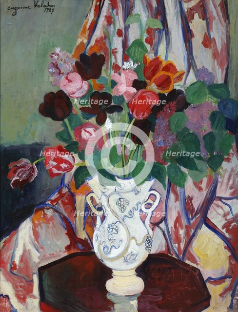 Vase with Tulips, 1927. Artist: Valadon, Suzanne (1865-1938)