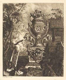 Vase with Two Fantastic Heads, 1768. Creator: Jean-Laurent Legeay