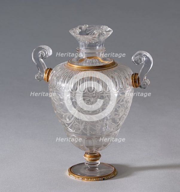 Vase with Two Handles, c. 1600 (vase); 19th century (handles). Creator: Unknown.