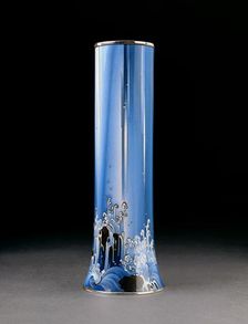 Vase with waterfall over rocks, 1910-1915. Artist: Namikawa Yasuyuki