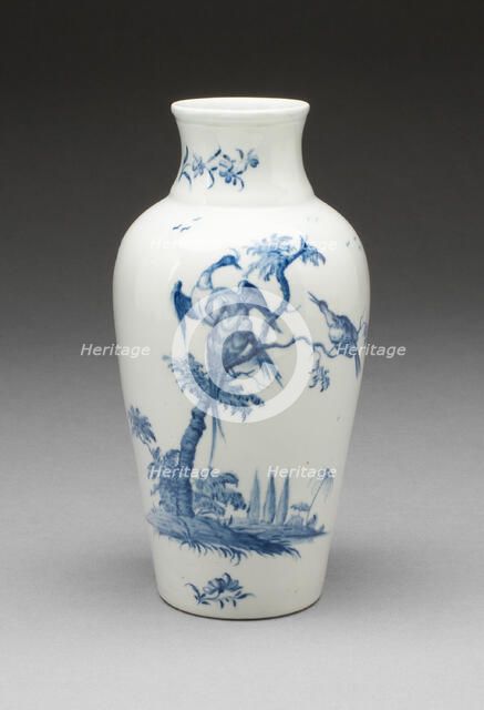Vase, Worcester, c. 1755. Creator: Royal Worcester.