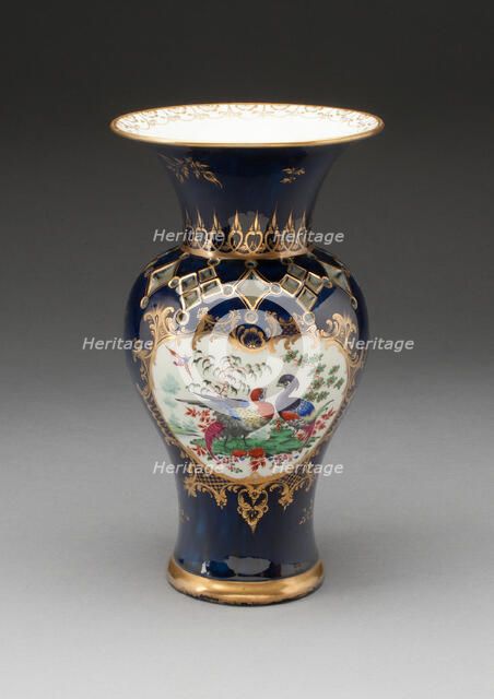 Vase, Worcester, c. 1770. Creator: Royal Worcester.