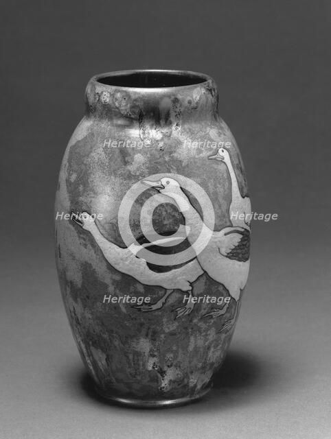 Vase, about 1898-1900. Creators: Charles Virion, Albert Boue, Alphonse Petit, Montigny-sur-Loing Manufactory.
