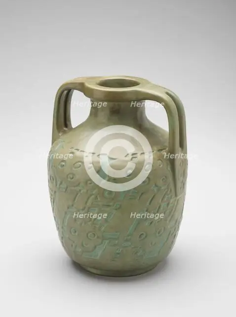 Vase, about 1915. Creators: Elizabeth Gray Overbeck, Hannah Borger Overbeck, Overbeck Pottery.