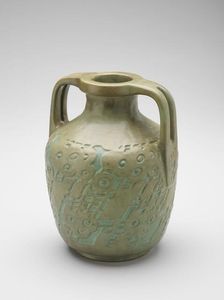Vase, about 1915. Creators: Elizabeth Gray Overbeck, Hannah Borger Overbeck, Overbeck Pottery