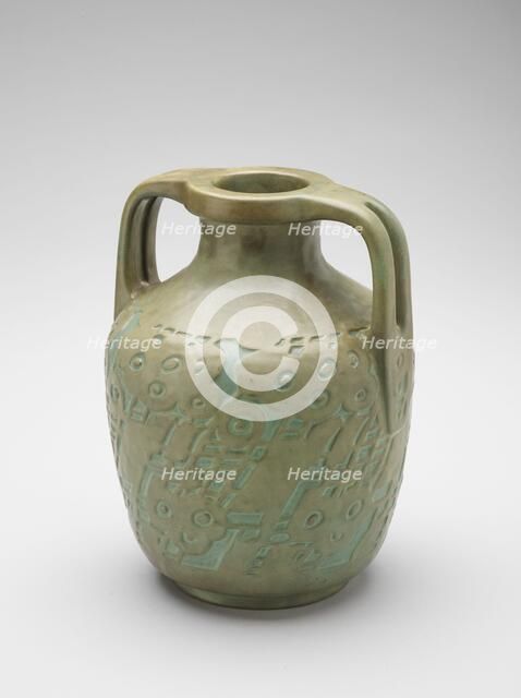 Vase, about 1915. Creators: Elizabeth Gray Overbeck, Hannah Borger Overbeck, Overbeck Pottery.