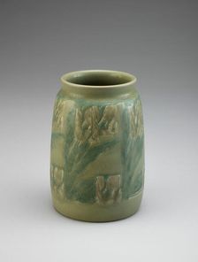 Vase, about 1911-1931. Creators: Overbeck Pottery, Elizabeth Gray Overbeck, Hannah Borger Overbeck