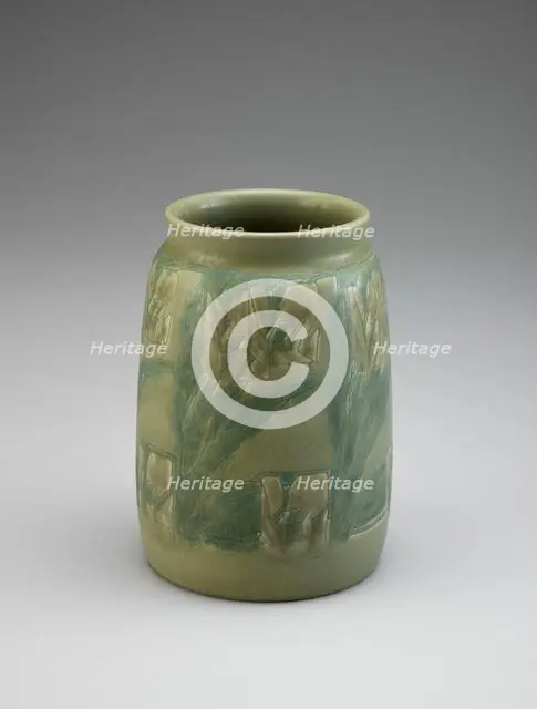 Vase, about 1911-1931. Creators: Overbeck Pottery, Elizabeth Gray Overbeck, Hannah Borger Overbeck.