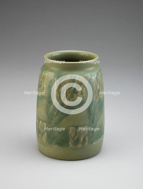 Vase, about 1911-1931. Creators: Overbeck Pottery, Elizabeth Gray Overbeck, Hannah Borger Overbeck.