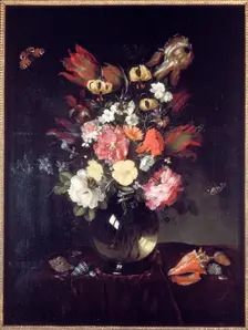 Vase and flowers 1655. Artist: Pieter van de Venne