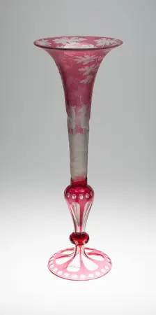 Vase, Bohemia, c. 1850. Creator: Bohemia Glass