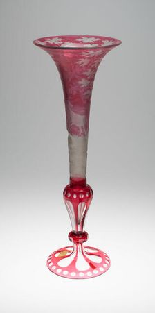 Vase, Bohemia, c. 1850. Creator: Bohemia Glass