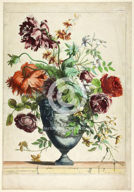 Vase Bleu, n.d. Creator: Jean-Baptisite Monnoyer.