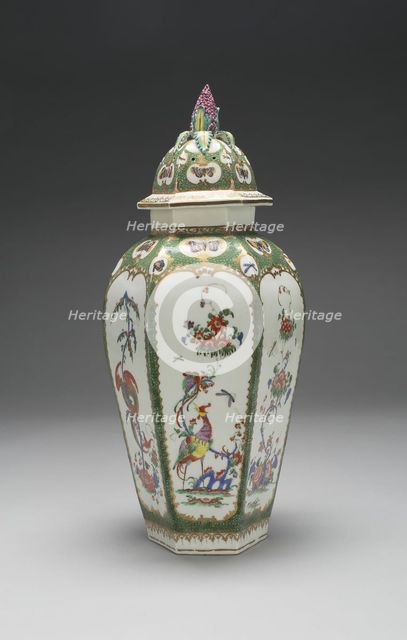 Vase, Bristol, c. 1760/65. Creator: Bristol Porcelain Factories.