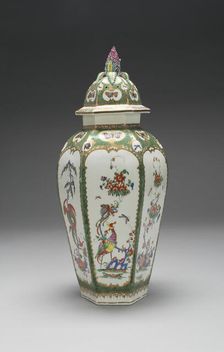Vase, Bristol, c. 1760/65. Creator: Bristol Porcelain Factories