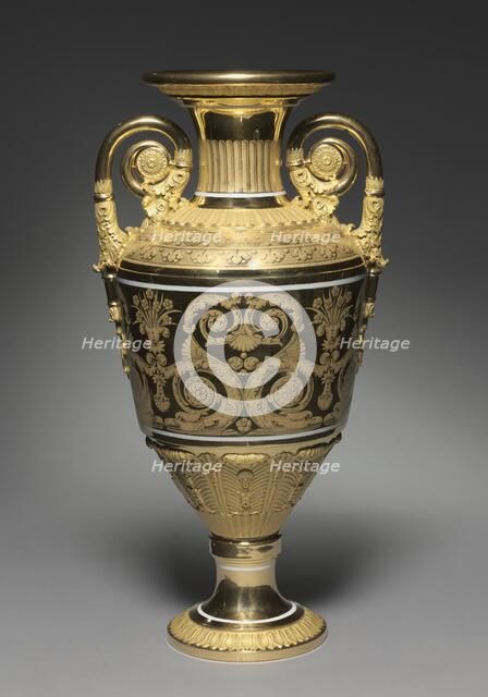 Vase, c. 1820-1830. Creator: St. Petersburg Imperial Porcelain Factory (Russian).