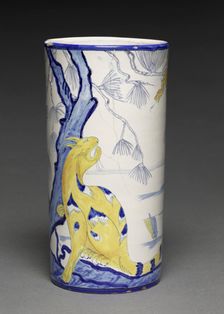 Vase, c. 1885. Creator: Emile Gallé (French, 1846-1904)