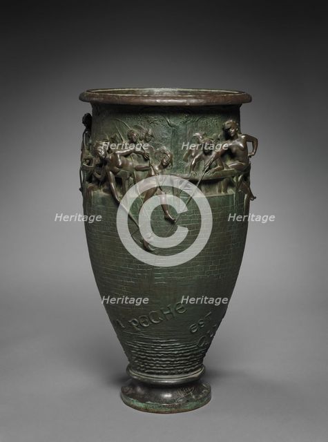 Vase, c. 1890. Creator: Gustave-Joseph Chéret (French, 1838-1894).
