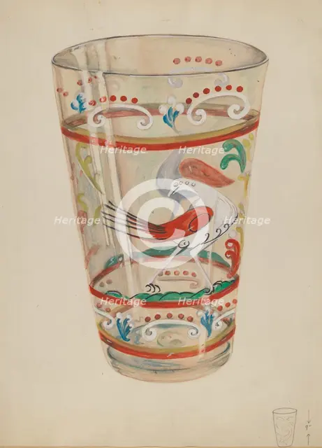 Vase, c. 1936. Creator: Ella Josephine Sterling.