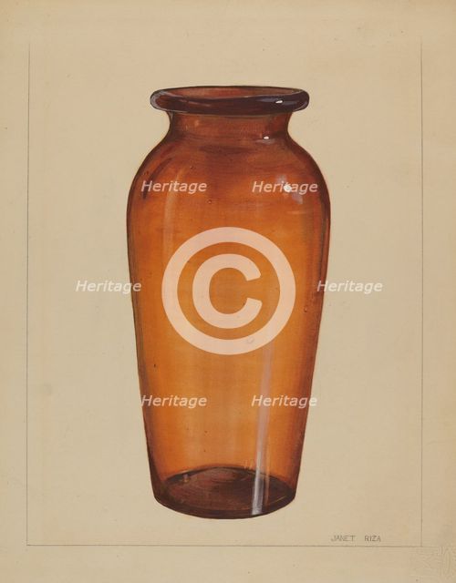 Vase, c. 1936. Creator: Janet Riza.