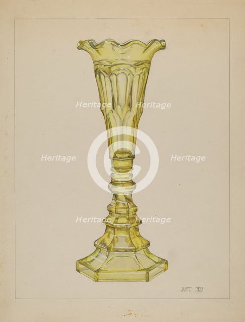 Vase, c. 1936. Creator: Janet Riza.