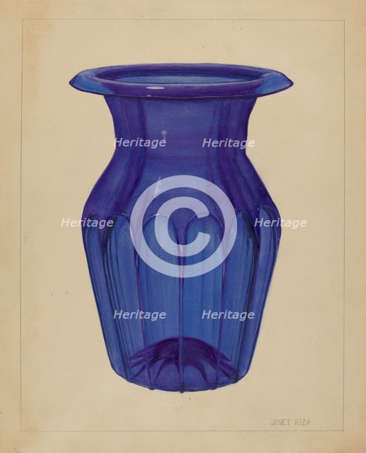 Vase, c. 1936. Creator: Janet Riza.