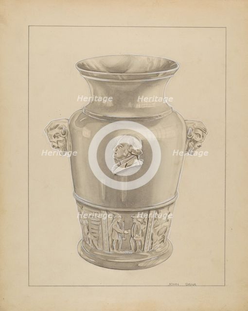 Vase, c. 1936. Creator: John Dana.