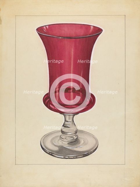 Vase, c. 1936. Creator: John Fisk.