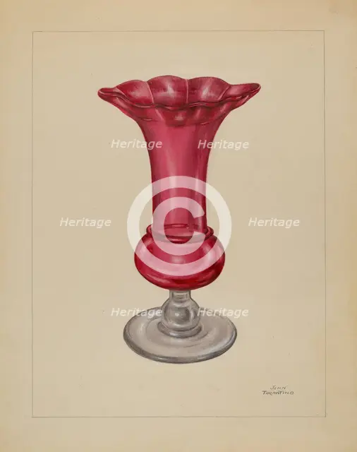 Vase, c. 1936. Creator: John Tarantino.