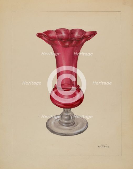 Vase, c. 1936. Creator: John Tarantino.