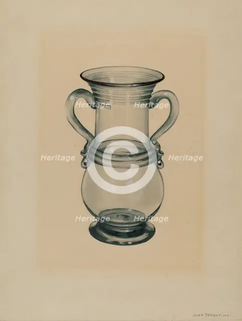 Vase, c. 1936. Creator: John Tarantino.