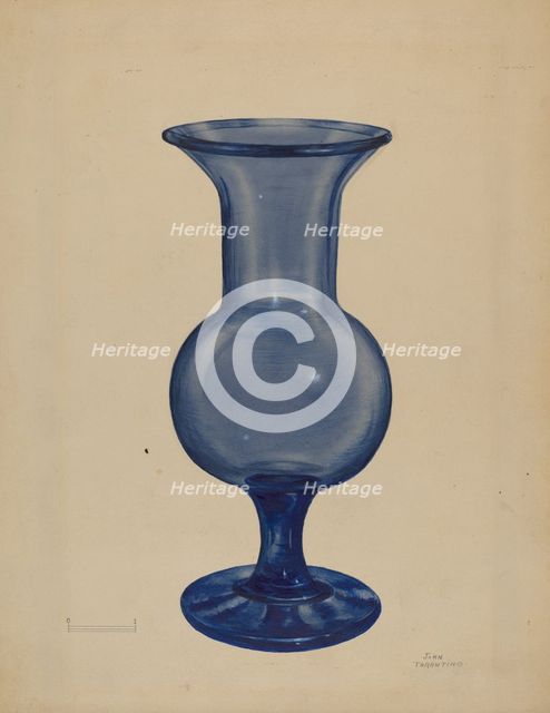 Vase, c. 1936. Creator: John Tarantino.