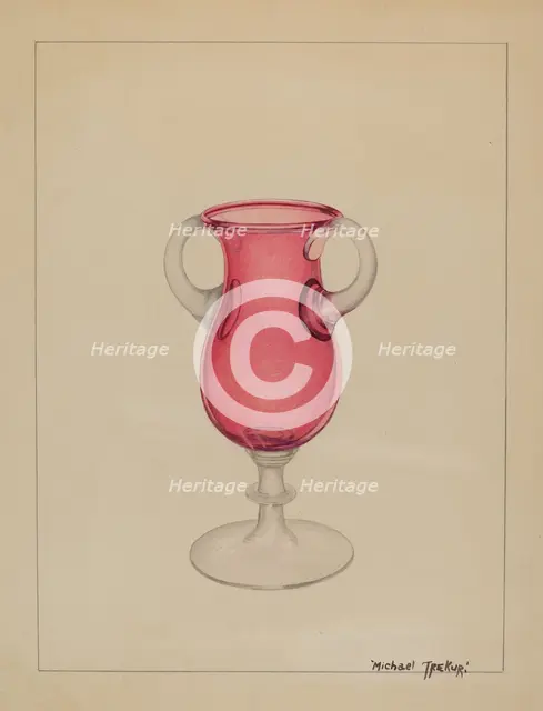 Vase, c. 1936. Creator: Michael Trekur.