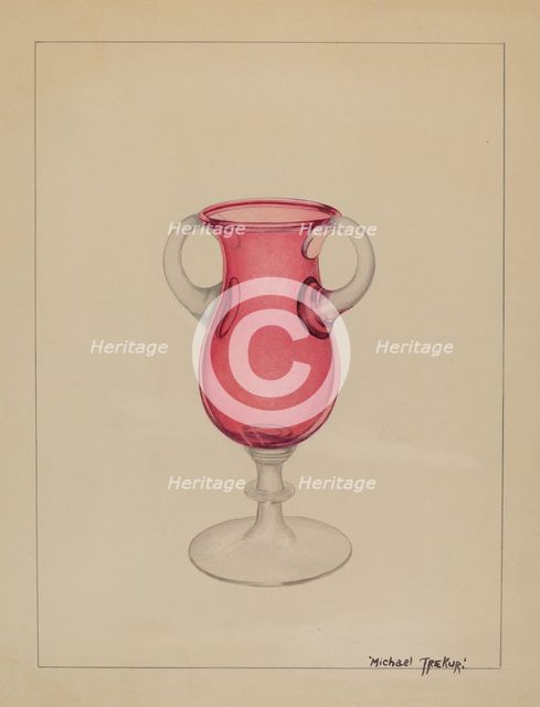 Vase, c. 1936. Creator: Michael Trekur.