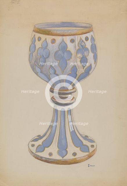 Vase, c. 1936. Creator: Robert Stewart.