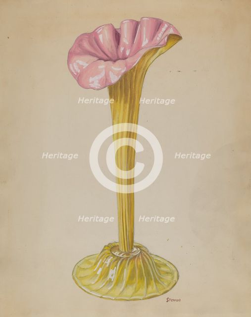 Vase, c. 1936. Creator: Robert Stewart.