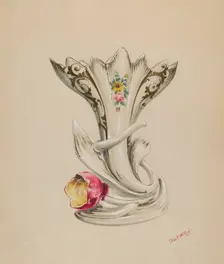 Vase, c. 1937. Creator: Charles Moss