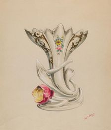 Vase, c. 1937. Creator: Charles Moss