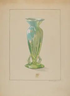 Vase, c. 1937. Creator: Elizabeth Dimling