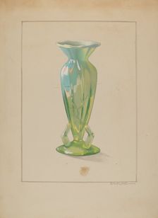 Vase, c. 1937. Creator: Elizabeth Dimling