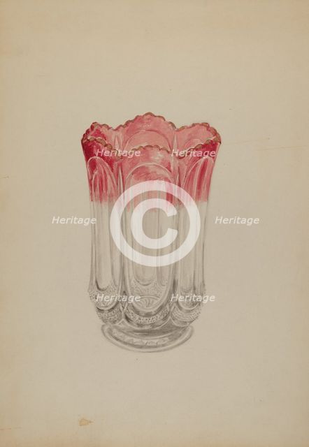 Vase, c. 1937. Creator: Eva Wilson.