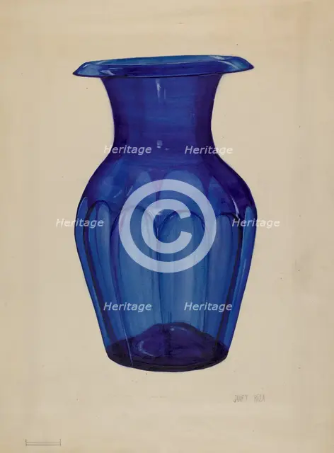 Vase, c. 1937. Creator: Janet Riza.