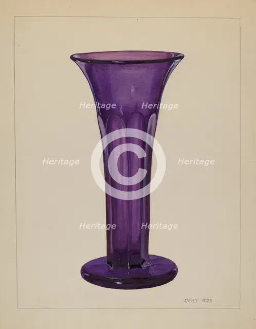 Vase, c. 1937. Creator: Janet Riza.