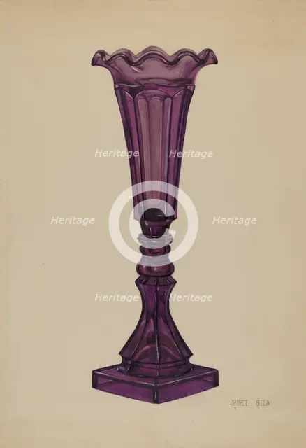 Vase, c. 1937. Creator: Janet Riza.